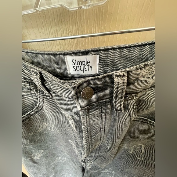 Simple Society Butterfly Jeans size 27 women’s/5 juniors - Picture 2 of 10